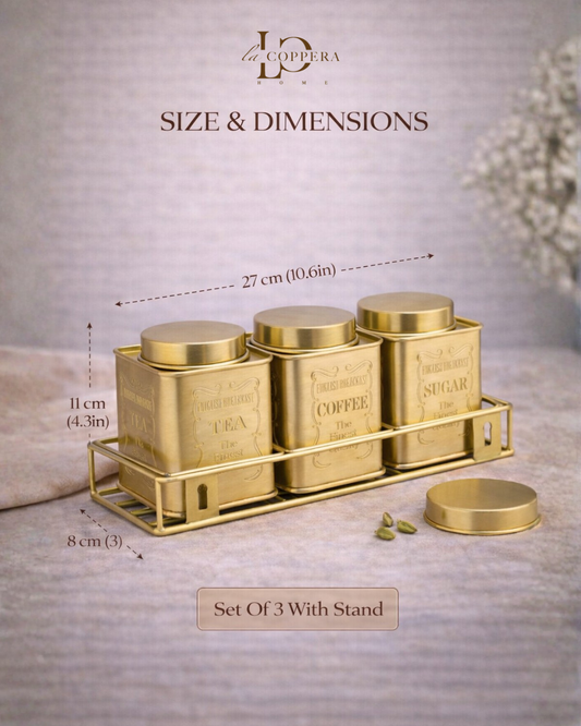 Breakfast Jar Set With Stand (Set of 3)