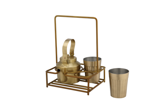 Tapri Tea Set (Set of 3 With Stand)