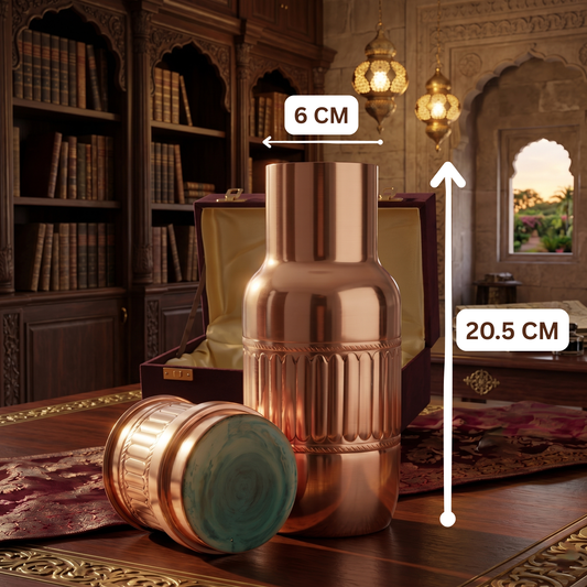 Victoria Copper Water Carafe with Designer Lid