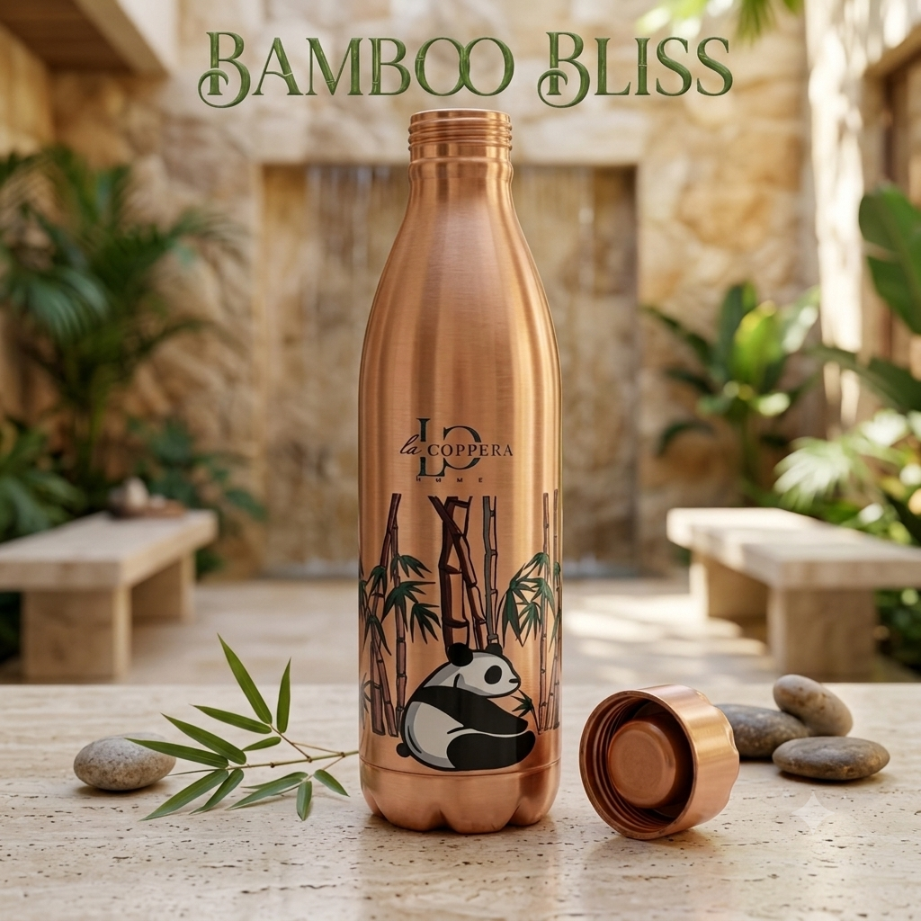 Cosmo Small Copper Bottle 700ml – Pure & Ayurvedic Drinking Bottle