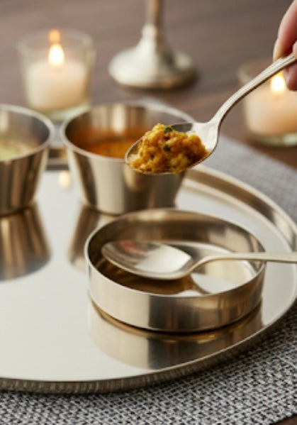 Kansa Thali Set (Set of 6) | Bronze Dinnerware Dining Set