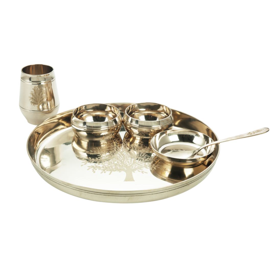 Bronze Thali Set (6 Pc) – Traditional Kansa Dinner Set