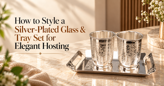 How to Style a Silver-Plated Glass & Tray Set for Elegant Hosting