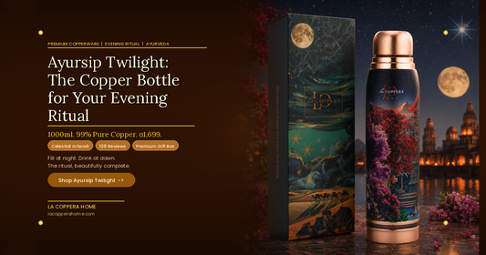Ayursip Twilight: The Premium Copper Water Bottle Built for Your Evening Ritual
