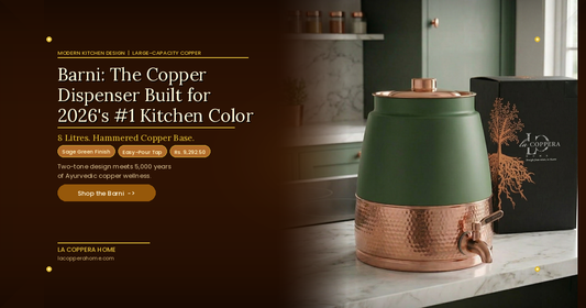 Large Copper Water Dispenser: Why Barni's Two-Tone Design Matches 2026's #1 Kitchen Color