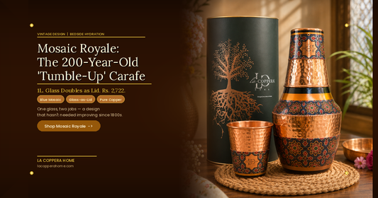 Copper Carafe with Glass Lid: The 200-Year-Old 'Tumble-Up' Design, Reimagined