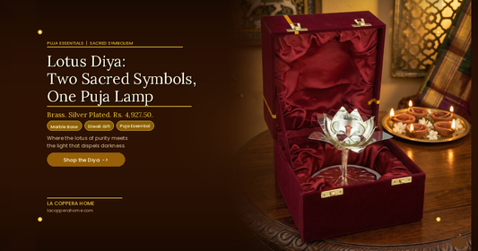 Lotus Diya: The Meeting of Two Sacred Symbols in One Puja Lamp