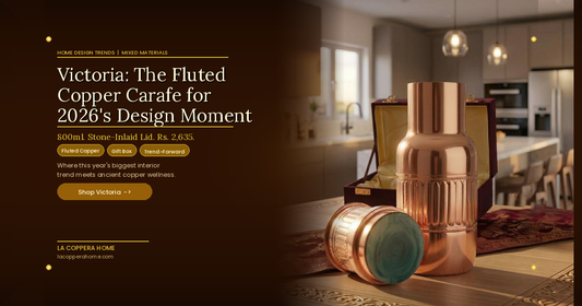Fluted Copper Carafe: How Victoria Channels 2026's Biggest Design Trend