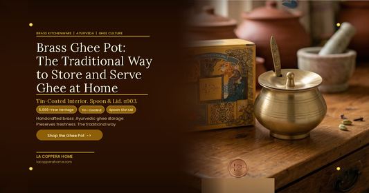 Brass Ghee Pot: The Traditional Way to Store and Serve Ghee at Home
