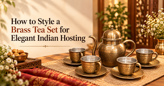 How to Style a Brass Tea Set for Elegant Indian Hosting