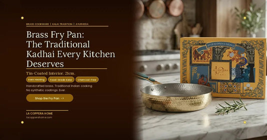 Brass Fry Pan with Tin Coating: The Traditional Kadhai Every Indian Kitchen Deserves