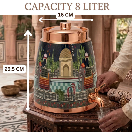 Barni Elle The King – 8L Pure Copper Water Dispenser with Tap