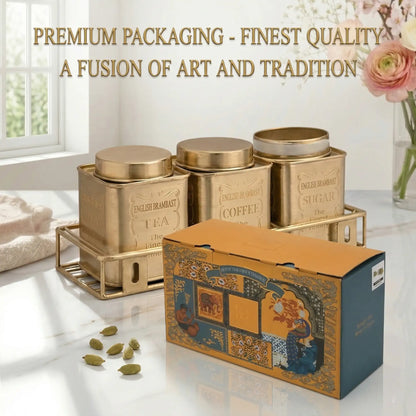 Breakfast Jar Set With Stand (Set of 3)