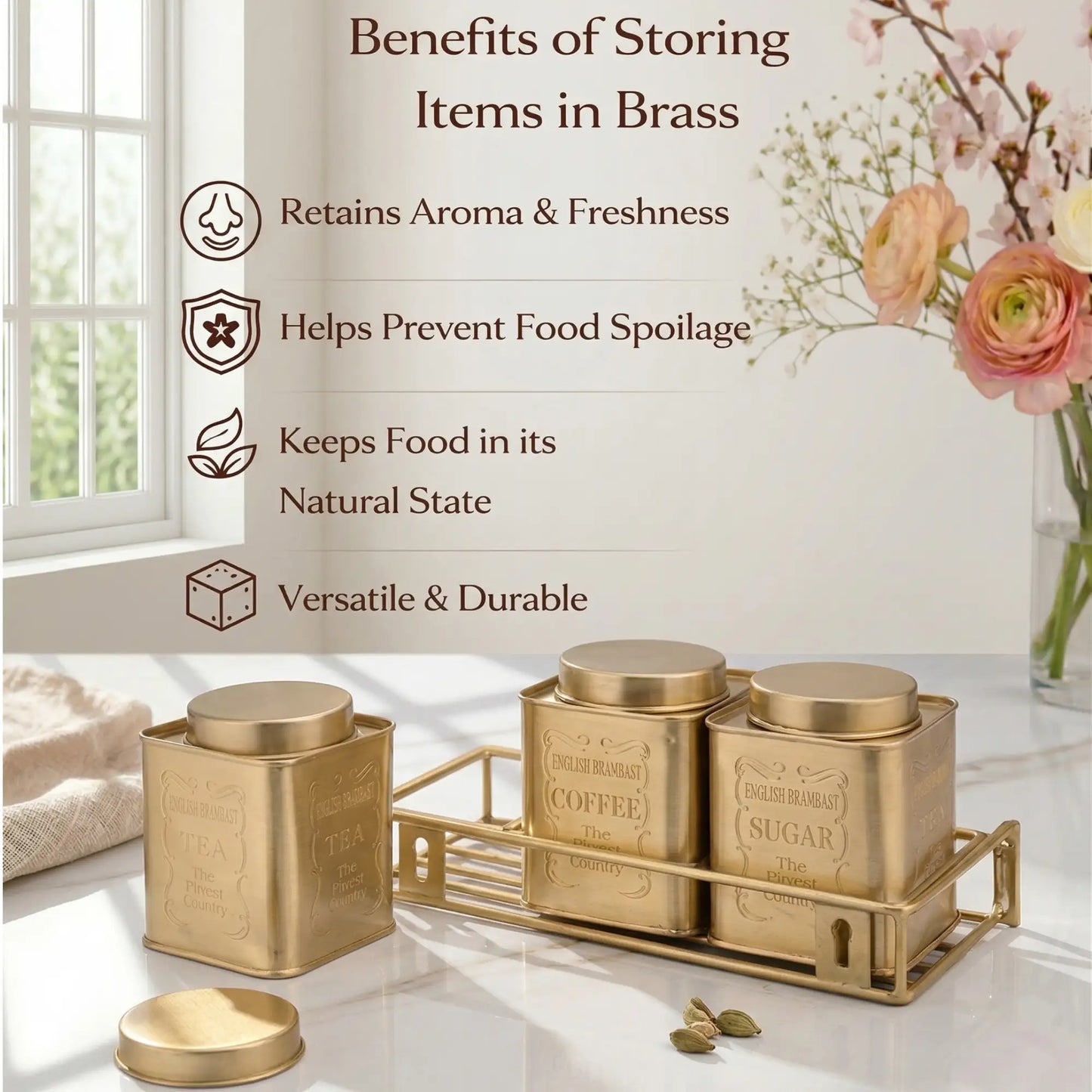 Breakfast Jar Set With Stand (Set of 3)