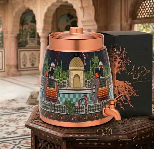 Barni Elle The King – 8L Pure Copper Water Dispenser with Tap
