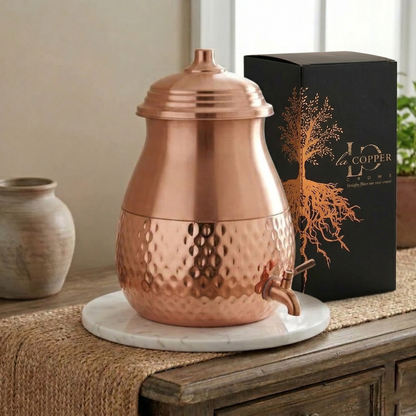 Amrut Matka – Pure Copper Water Storage Matka with Tap