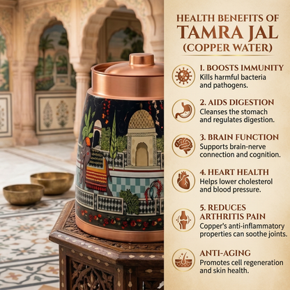 Barni Elle The King – 8L Pure Copper Water Dispenser with Tap