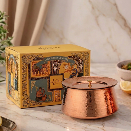 Heritage Copper Handi – Hand Hammered Cooking Pot