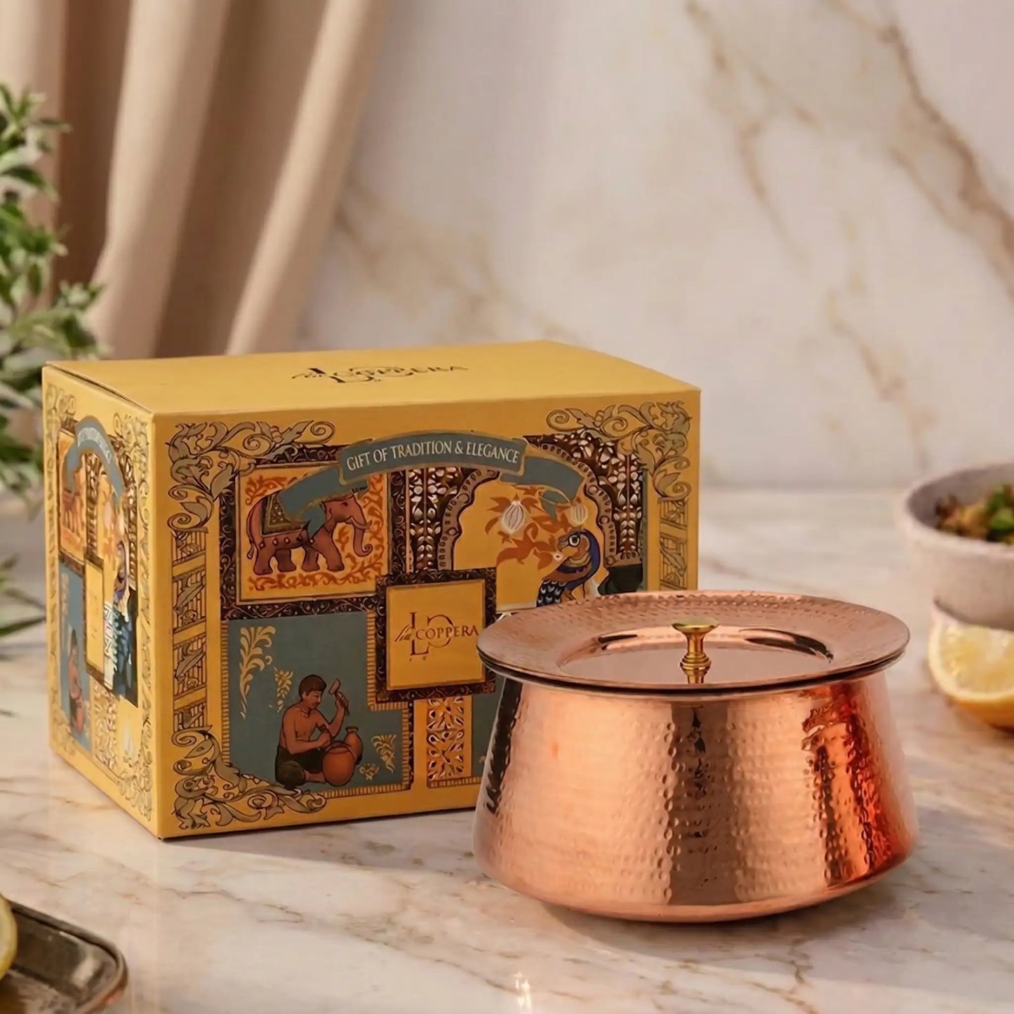 Heritage Copper Handi – Hand Hammered Cooking Pot