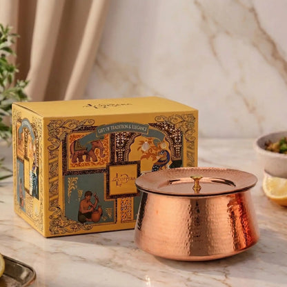 Heritage Copper Handi – Hand Hammered Cooking Pot
