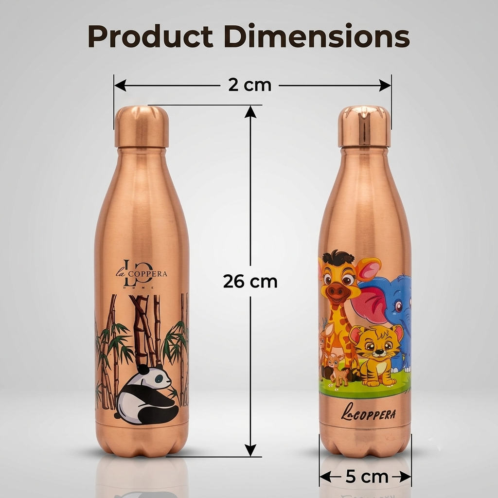 Cosmo Small Copper Bottle 700ml – Pure & Ayurvedic Drinking Bottle