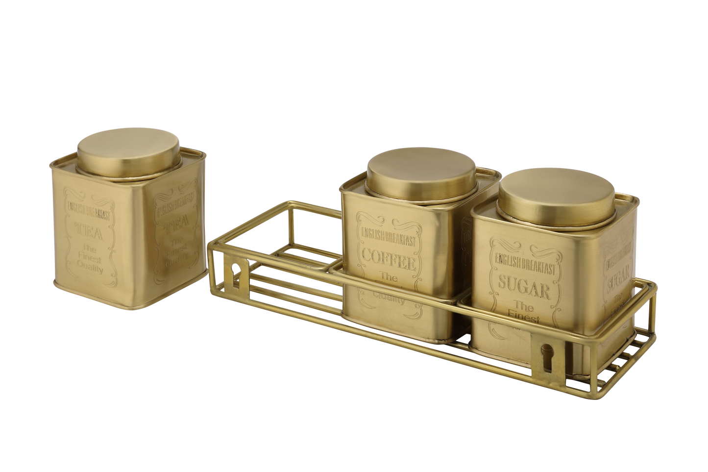 Breakfast Jar Set With Stand (Set of 3)