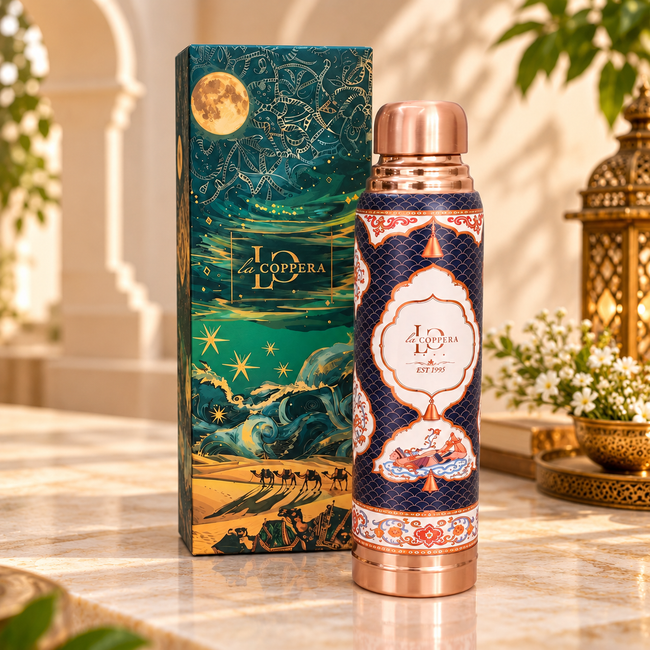 Ayursip Raag Darbar Copper Water Bottle – 1000 ML | LA COPPERA