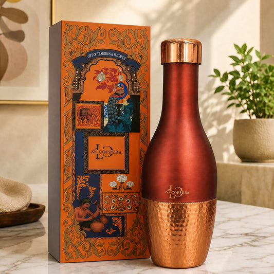 PLUM COCO Bottle Copper Water Bottle – 1000 ml | La COPPERA